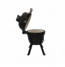 Kamado Bono Picnic Ceramic Grill 13″ Kamado barbecue/grill Cart Charcoal (fuel) Black