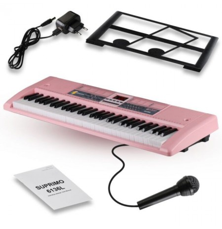 SUPRIMO 6136L PK keyboard organ with microphone for
