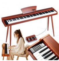 V-TONE BL-130 digital four-legged piano brown