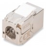 Digitus CAT 6A compact keystone module, shielded, tool-free mounting connection, 12 pcs.