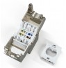 Digitus CAT 6A compact keystone module, shielded, tool-free mounting connection, 12 pcs.