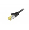 Equip Cat.6A S/FTP Outdoor Patch Cable, 50m, Black