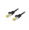 Equip Cat.6A S/FTP Outdoor Patch Cable, 50m, Black