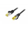 Equip Cat.6A S/FTP Outdoor Patch Cable, 50m, Black