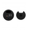ICY BOX In-Desk USB Charger with Power Delivery & Quick Charge