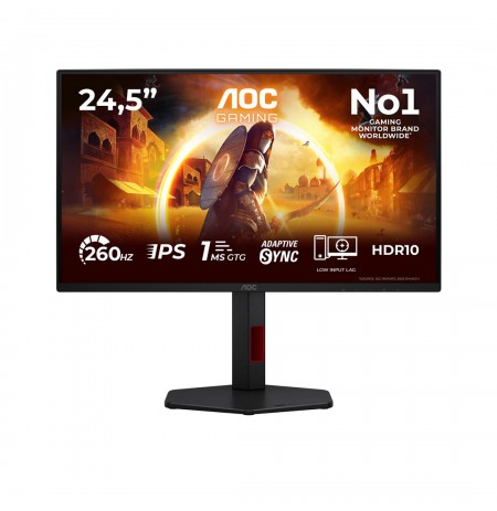 AOC G4 25G4ZR computer monitor 62.2 cm (24.5") 1920 x 1080 pixels Black, Red