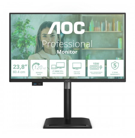 AOC 24P4CV computer monitor 60.5 cm (23.8") 1920 x 1080 pixels Full HD LED Black