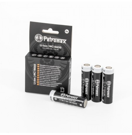 PETROMAX Įkraunamos baterijos LED Žibintui LM500 18650, 13800 mAh, 4vnt