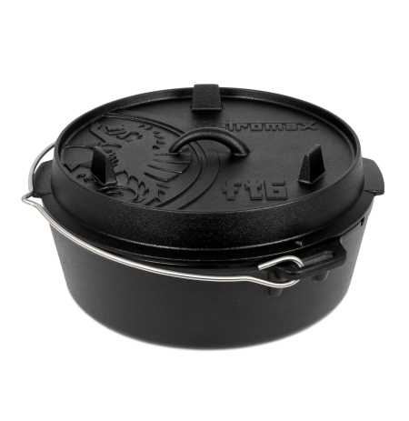 PETROMAX ketaus puodas Dutch Oven ft6 su plokščiu dugnu 5,5l