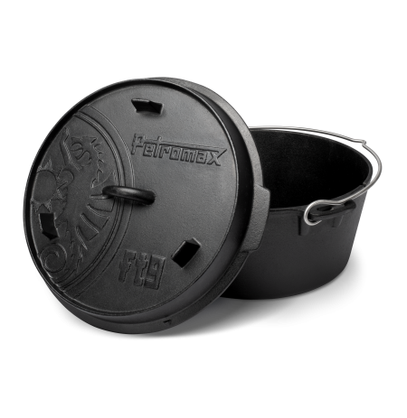 PETROMAX ketaus puodas Dutch Oven ft9 su plokščiu dugnu 7,5l
