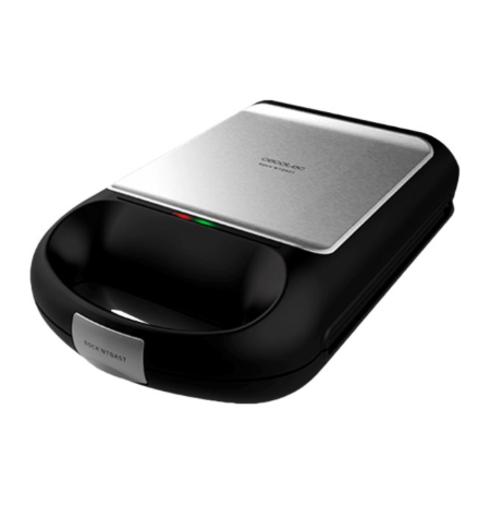 Cecotec Sandwich Maker | Rock'nToast Family 3in1 | 1500 W | Number of plates 3 | Black