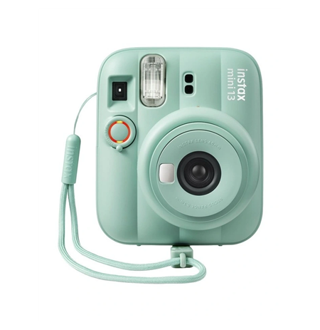 Fujifilm Instant Camera | Instax mini 13 + Instax Mini Glossy (10pl) | Green | 0.3m - ∞ | 800