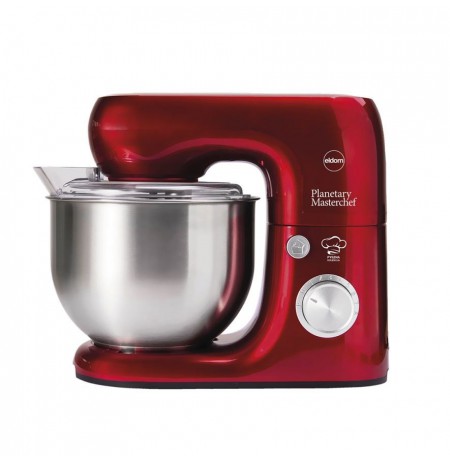 ELDOM WRK1250 CHEF planetary robot, 800 W, 8 speeds, 5 l bowl, red