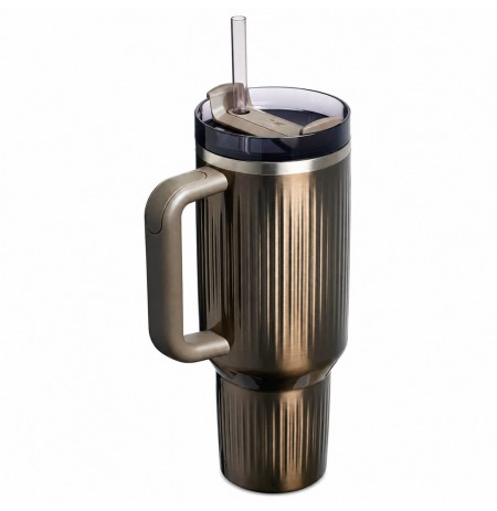 STANLEY thermal cup Quencher H2.O Fluted 1.18L GunMetal Shine