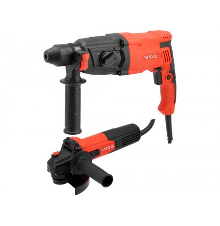 YATO ROTARY HAMMER SDS+ 900W 3.2J / ANGLE GRINDER 125mm 750W
