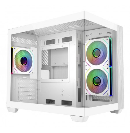 Cooler Master Elite 481 Wood Mini Tower White