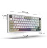 Inca IKG-455 keyboard Gaming USB + RF Wireless + Bluetooth QWERTY German White
