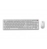 Gembird KBS-WPS-01 Slim Pro Business wireless desktop set, white, RU layout