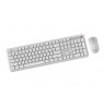 Gembird KBS-WPS-01 Slim Pro Business wireless desktop set, white, RU layout