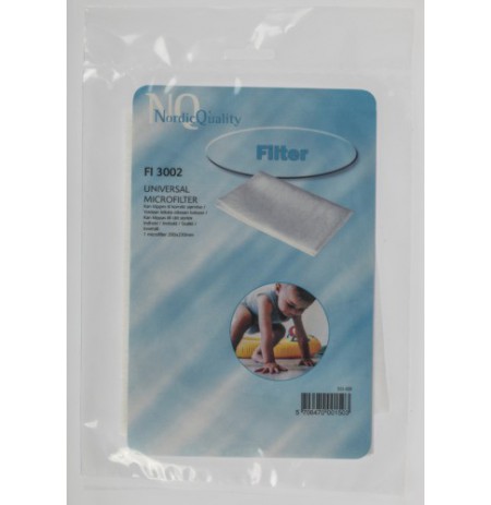 Universalus mikrofiltras NORDIC QUALITY 200mm x 230mm / NQ-3000 / 351001 