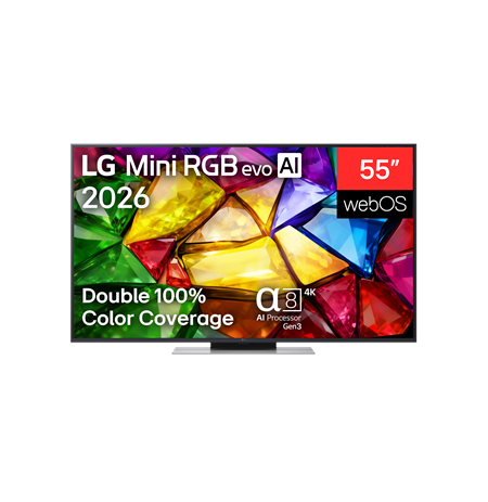 LG 55MRGB87B3B 55" (139 cm) 4K Mini RGB evo Smart TV | LG
