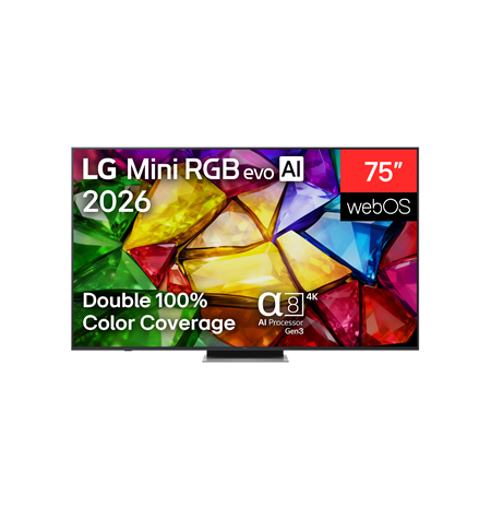 LG 75MRGB87B3B 75" (189 cm) 4K Mini RGB evo Smart TV | LG