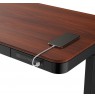 ACTIVEJET desk with electric height adjustment 120x60 ET119S black/walnut