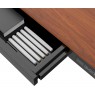 ACTIVEJET desk with electric height adjustment 120x60 ET119S black/walnut