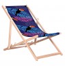 GreenBlue GB183 Classic Beech Deck Chair with Toucan Print