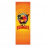 GreenBlue GB183 Classic Beech Deck Chair with "Enjoy The Summer" Print