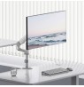 Ergo Office Monitor Mount/Hanger, Gas Spring, 17"-32", 1-10 kg, Matte White, Max. VESA 100x100, ER-691 W