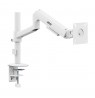 Ergo Office Monitor Mount/Hanger, Gas Spring, 17"-32", 1-10 kg, Matte White, Max. VESA 100x100, ER-691 W