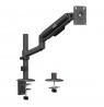 Ergo Office Monitor Mount/Hanger, Gas Spring, 17"-32", 1-10 kg, Matte Black, Max. VESA 100x100, ER-691 B