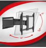 Maclean TV Mount / Bracket, max. VESA 600x400, 37-90", max. load 65 kg, black, MC-881 N