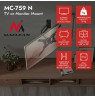 Maclean TV or Monitor Mount / Bracket, max. 23–65", max. load 30 kg, universal, max. VESA 400x400, MC-759 N