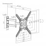 Maclean TV or Monitor Mount / Bracket, max. 23–65", max. load 30 kg, universal, max. VESA 400x400, MC-759 N