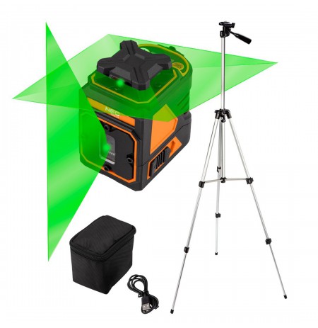 FLAT LASER 30 M, 5 lines, case  and tripod 1.5M