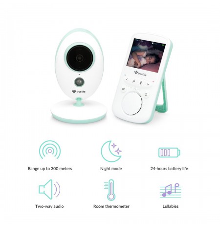 Baby monitor TrueLife NannyCam V24 Pro LCD 2.4" 20fps
