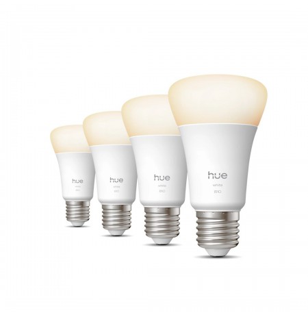 Philips Hue W 810 A60 4P EU | E27 | Warm to cool white light | Bluetooth, Zigbee