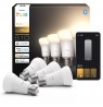 Philips Hue W 810 A60 4P EU | E27 | Warm to cool white light | Bluetooth, Zigbee