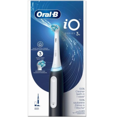 Oral-B iO Series 3N Elektrinis dantų šepetėlis, Matte Black