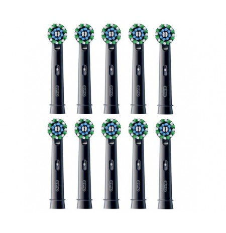 Oral-B Pro Cross Action x10 Dantų šepetėlio galvutės, Juoda