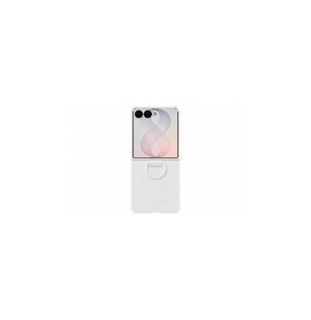 Samsung Galaxy Flip8 Silicone Ring Magnet Case White