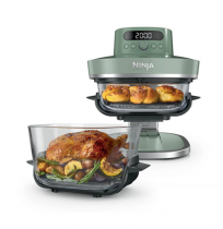 NINJA 5-in-1 XL Glass Air Fryer | AS090EUGN Crispi Pro | Power 2050 W | Capacity 5.7 L | Moss Green