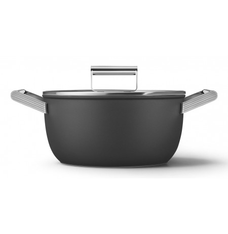 Smeg CSF2412BLM Kochtopf, 20 cm, Keramika