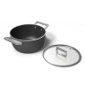 Smeg CSF2412BLM Kochtopf, 20 cm, Keramika