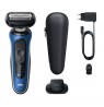 Braun 62-B1200s Series 6 Elektrorasierer, blau/schwarz
