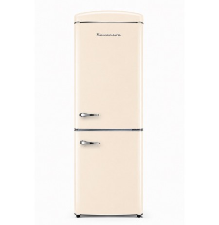 Ravanson LKK-315RM Retro Fridge 597 mm x 707 mm x 1943 mm | 315 l | Total No Frost | Energy Class E | Cream