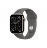 Apple Watch Series 11 GPS + Cellular 42mm Natural Titanium Case with Stone Grey Sport Band - M/L