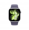 Apple Watch Series 11 GPS + Cellular 42mm Silver Aluminium Case with Purple Fog Sport Band - M/L